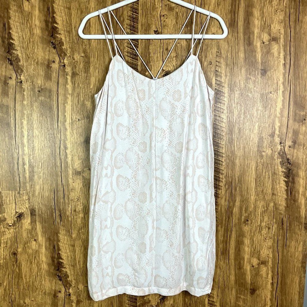 BELLA LUXX Los Angeles Python Print NWT Slip Dress, size small
